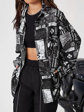 Pop Art Print Drop Shoulder Shirt